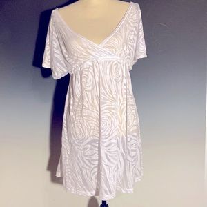 Cover Me See Thru Rose Print Top size L